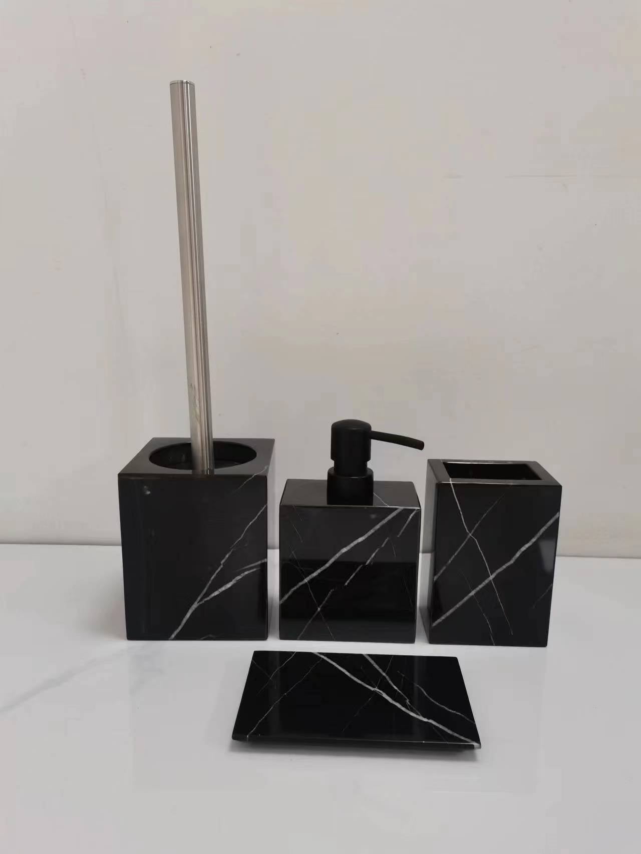 Scandinavian Style Natural Marble Skin Care Set | Luxury Marble Lotion Bottle