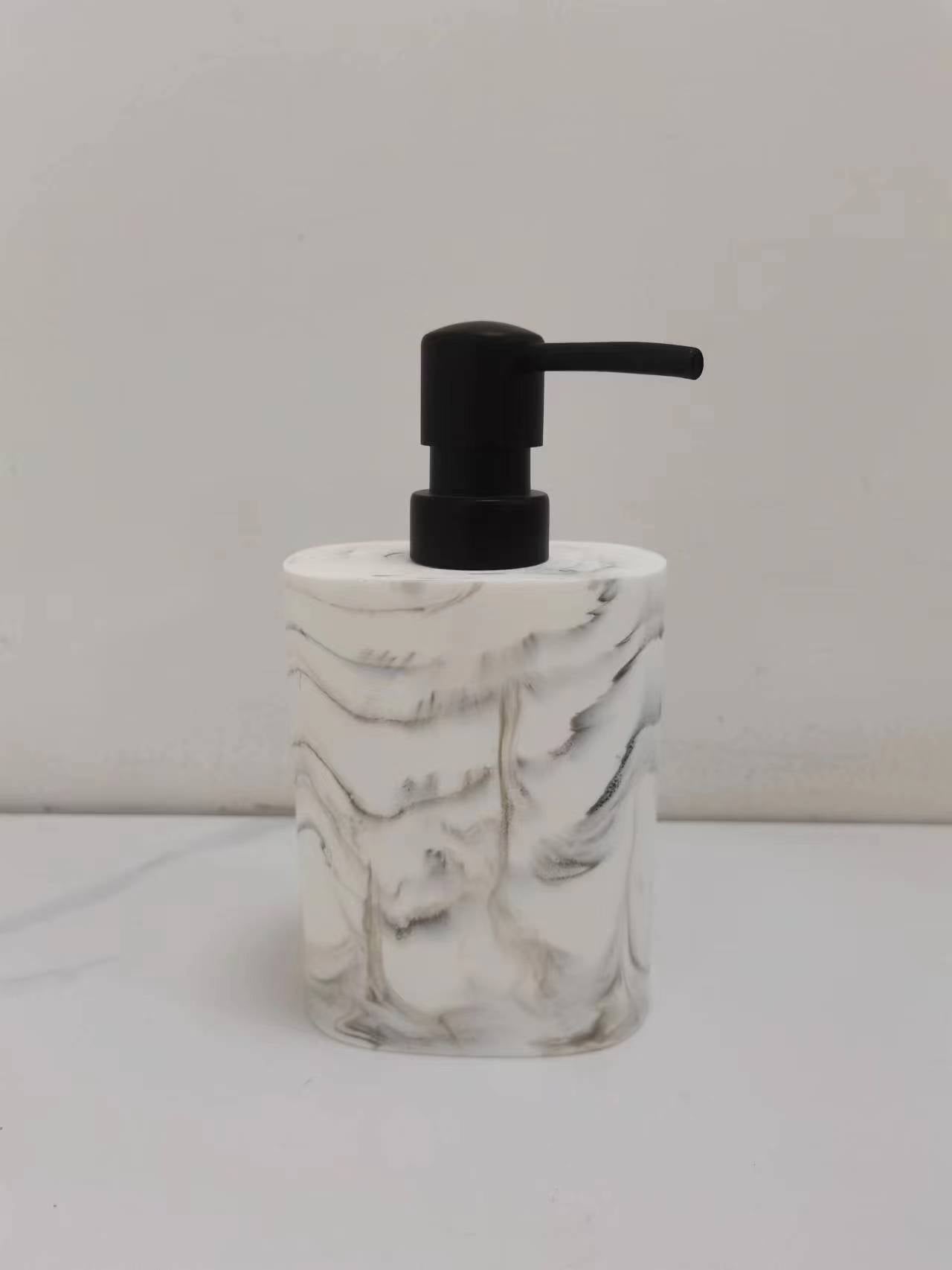 Scandinavian Style Natural Marble Skin Care Set | Luxury Marble Lotion Bottle