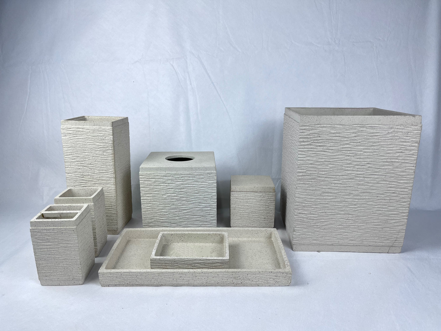 Minimalist Freshwater Clay Bathroom Set
