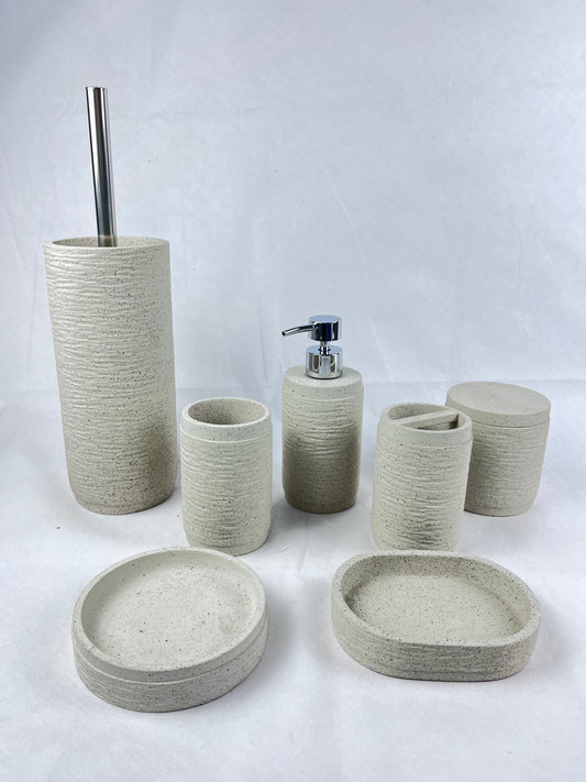 Minimalist Freshwater Clay Bathroom Set