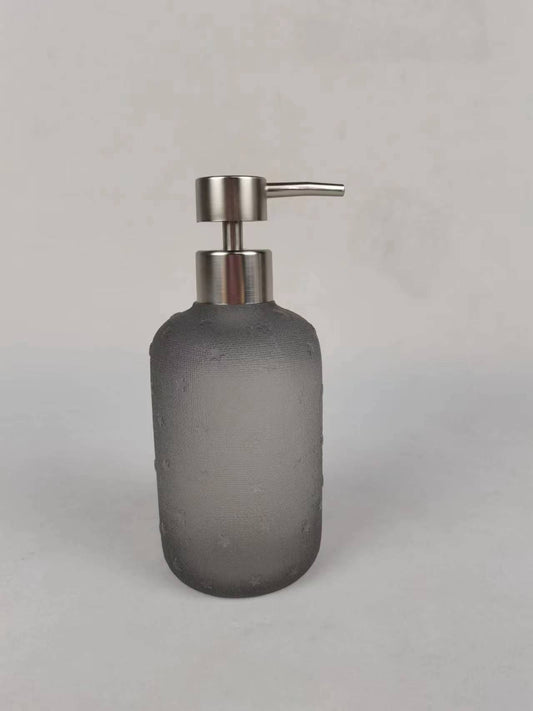 “Raindrop Illusion - Minimalist Fully Transparent Push Bottle - A Purist's Storage Aesthetic”