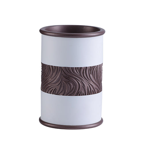 “Frosty Rock Brown” Colorful Resin Bathroom 7 Pieces Set