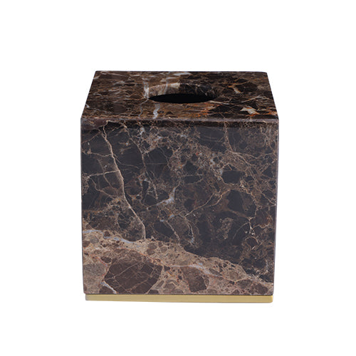 Mellow curry mystery-Deep brown net marble bathroom eight gifts