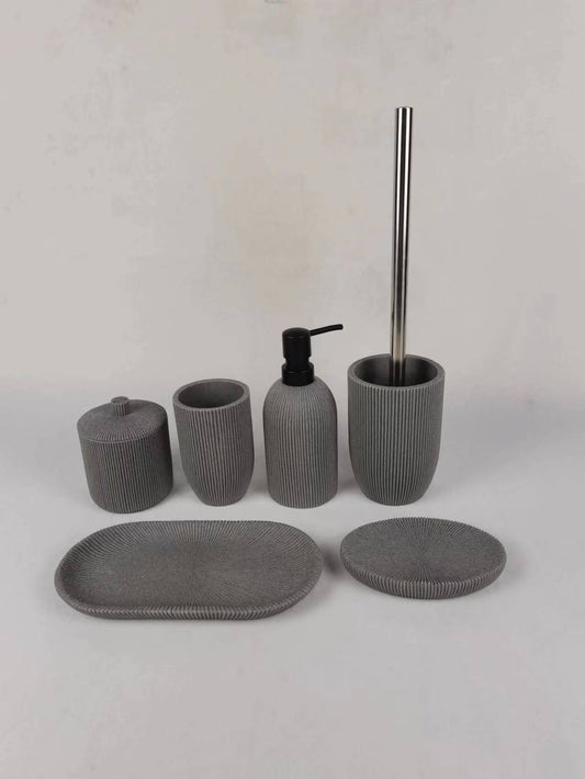 Scandinavian Minimalist Stripe Design Lotion Bottle Set, Selected High Transparency Resin Material to Create