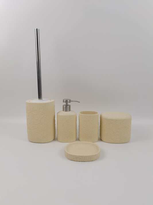 Healing macaron color bathroom set】resin material soft mist texture bathroom storage good mood