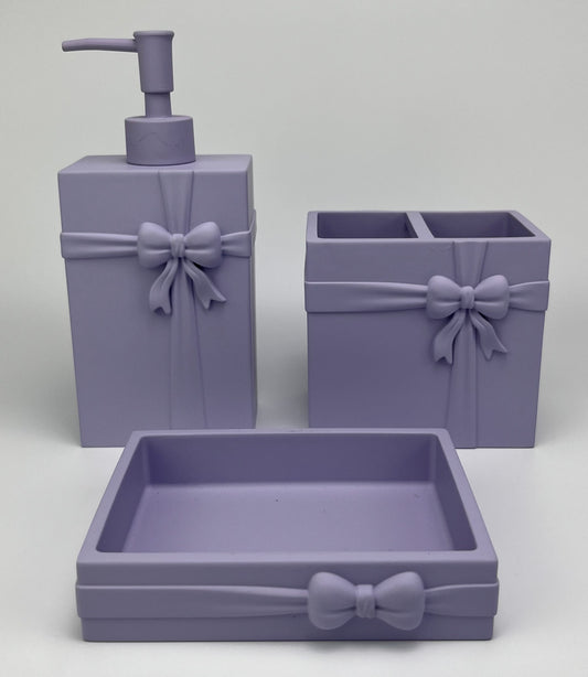 “Purple Rhythm Star River - Light Luxury Gift Set Bathroom 3 Piece Set - Ritualistic Bathing Experience”