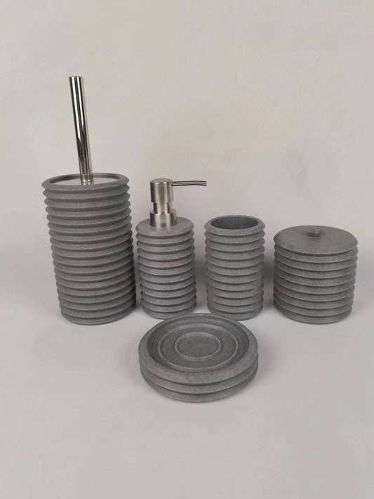 Light Luxury Striped Resin Lotion Bottle Set】Aesthetics and Practicality at the Same Time