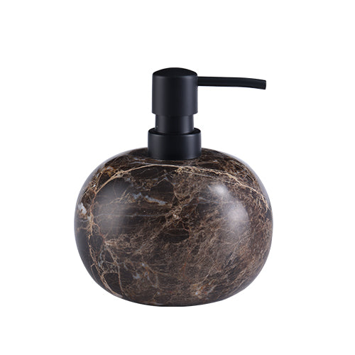 Mellow curry mystery-Deep brown net marble bathroom eight gifts