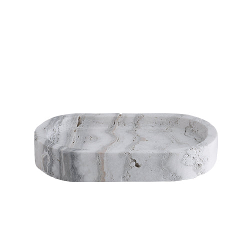 Eternal Rhythm】Roman White Hole Marble Bathroom Set