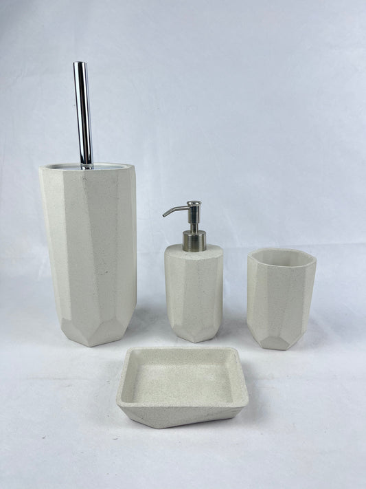 Minimalist Freshwater Clay Bathroom Set