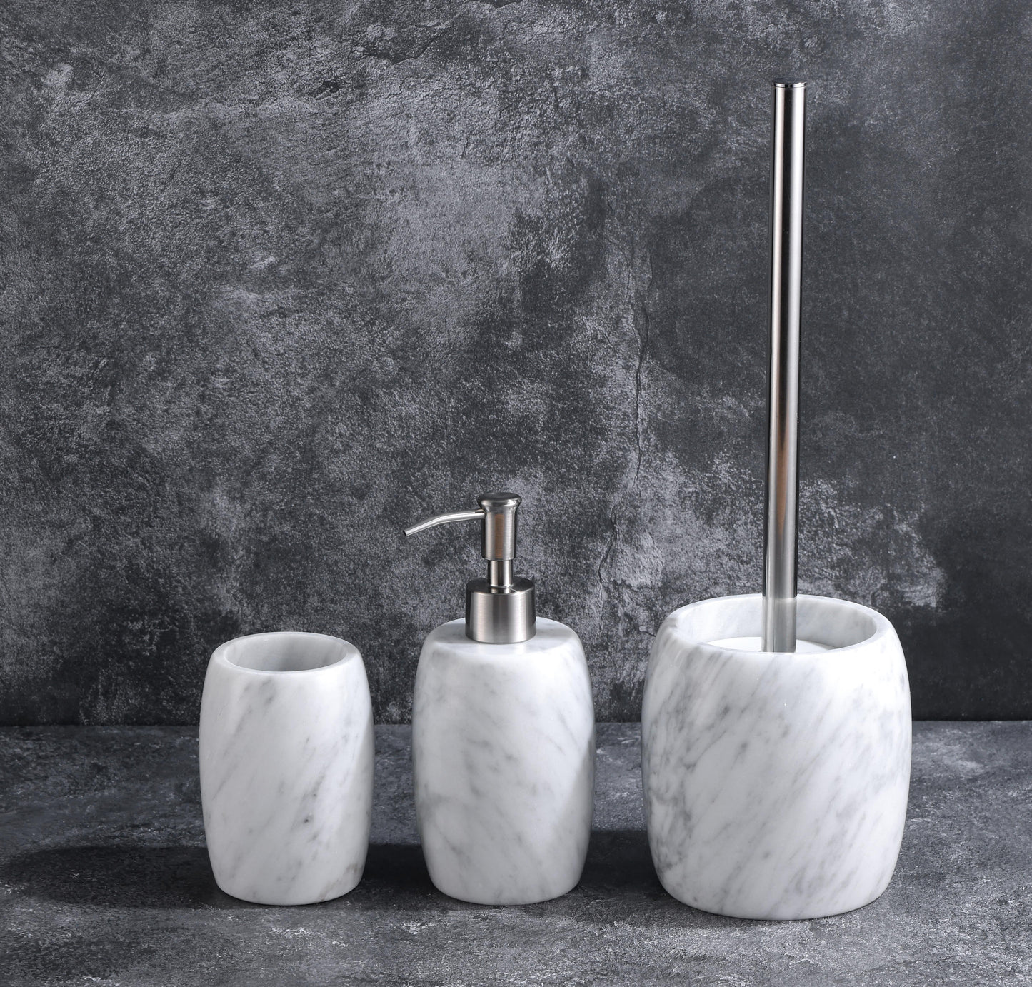 The poem of white - jazz white marble bathroom trio