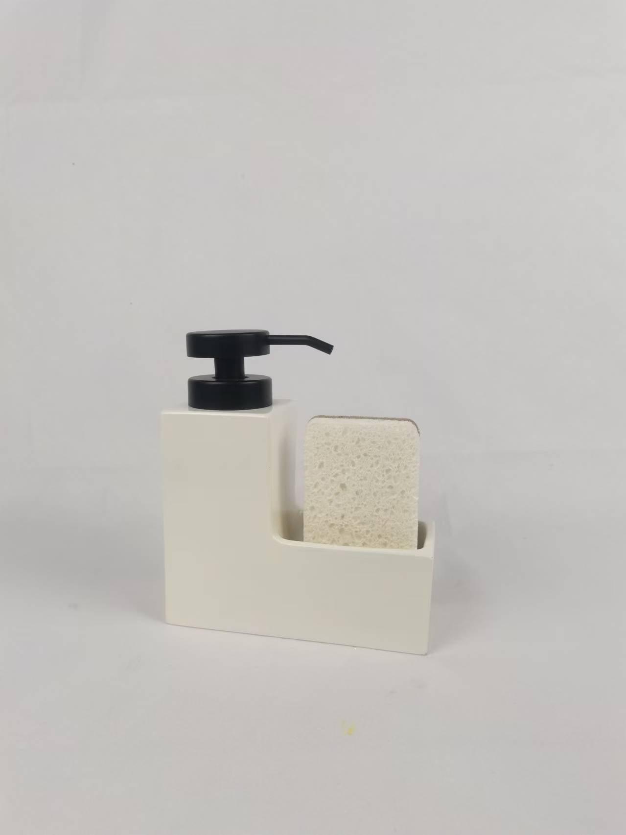 Geometry Code | Morandi Colorblock Marble Resin Dispenser Bottle