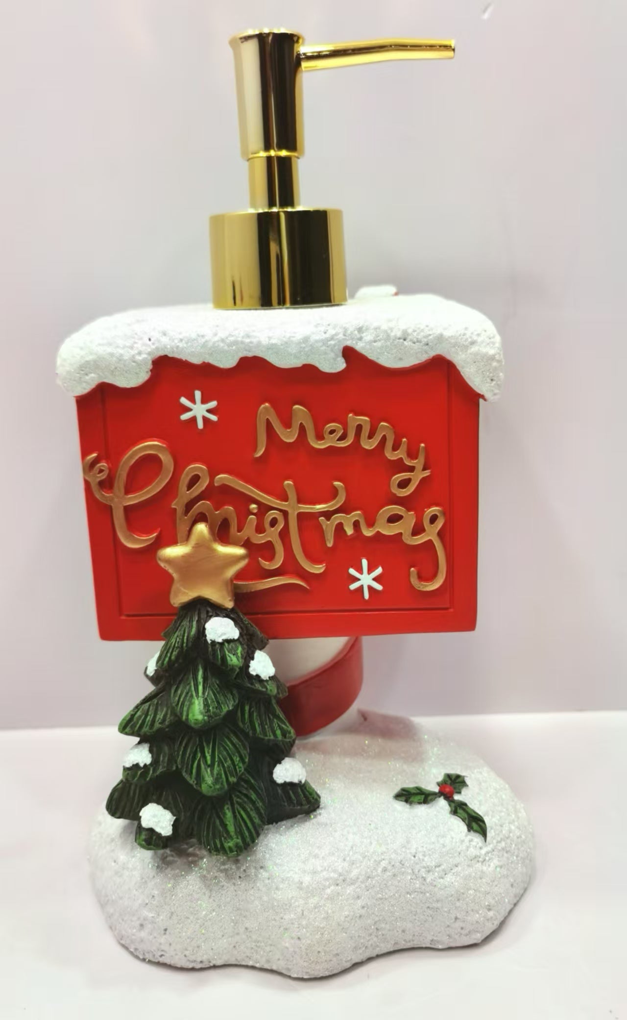 Snowy Night Fairytale] Christmas Limited Edition Gilt Embossed Lotion Bottle