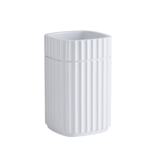 Scandinavian minimalist style resin non-slip bathroom seven-piece set