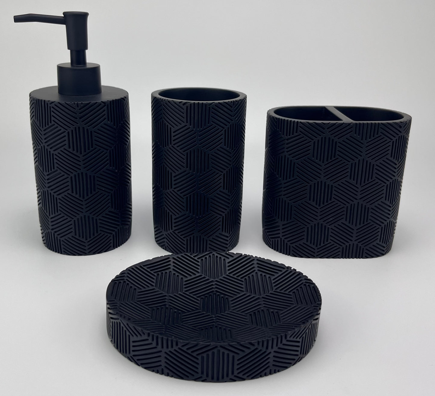 [Black Hole Gravity All Black Set] 98% Light Absorption Resin Bathroom Vanishing Technique