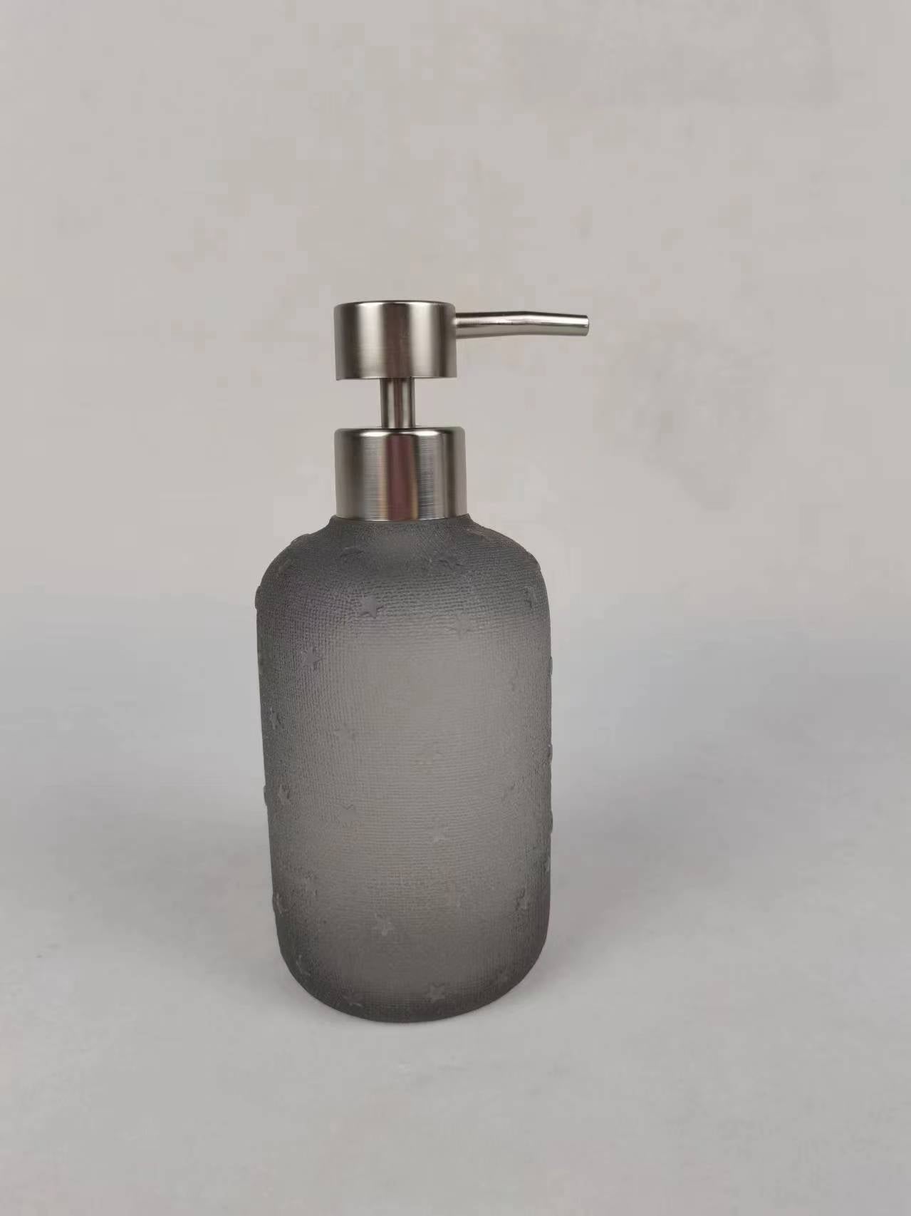 “Raindrop Illusion - Minimalist Fully Transparent Push Bottle - A Purist's Storage Aesthetic”