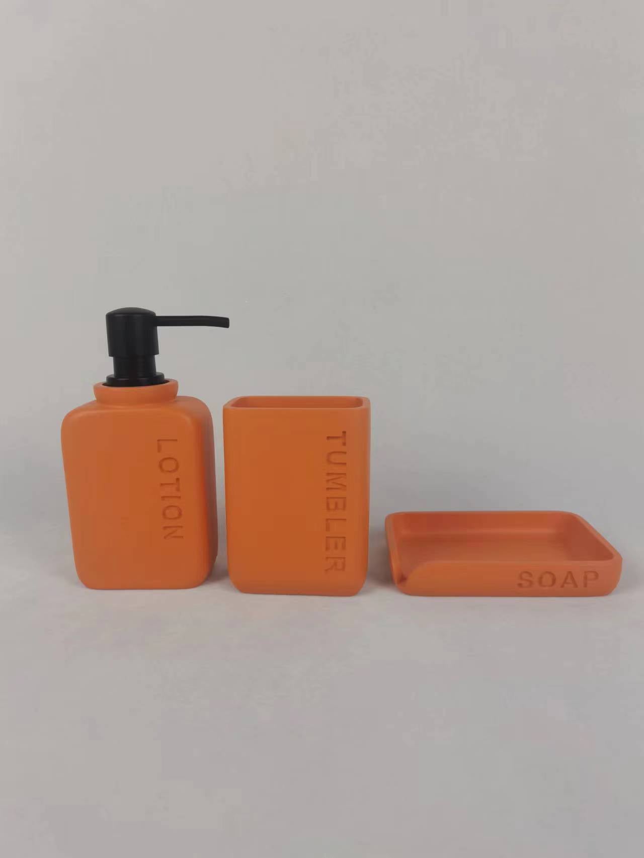 Healing Resin Storage】INS Style Macaron Lotion Bottle Set of 4