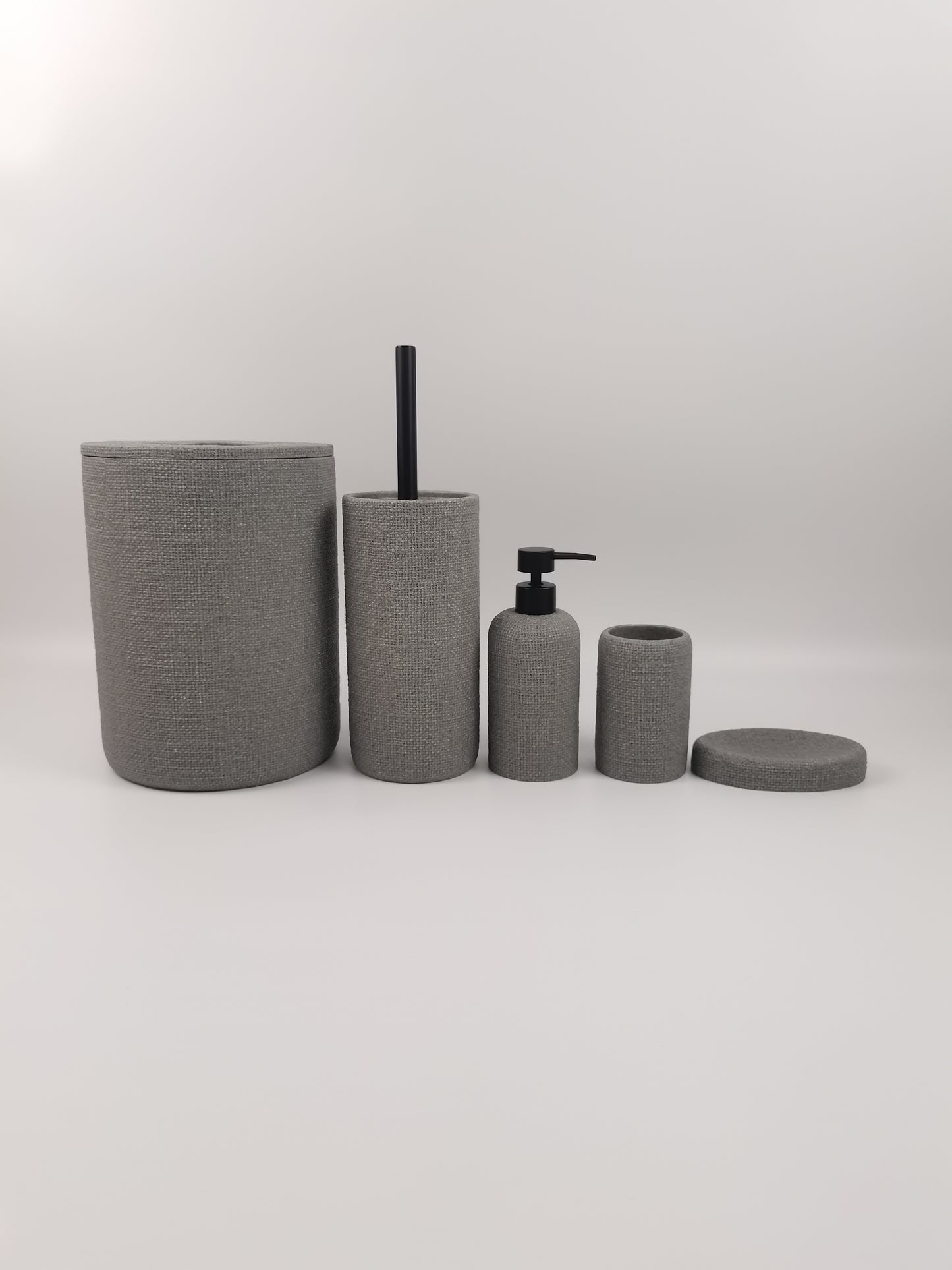 Volcanic Limestone Pattern] Coarse Frosted Gray Bathroom Function Set