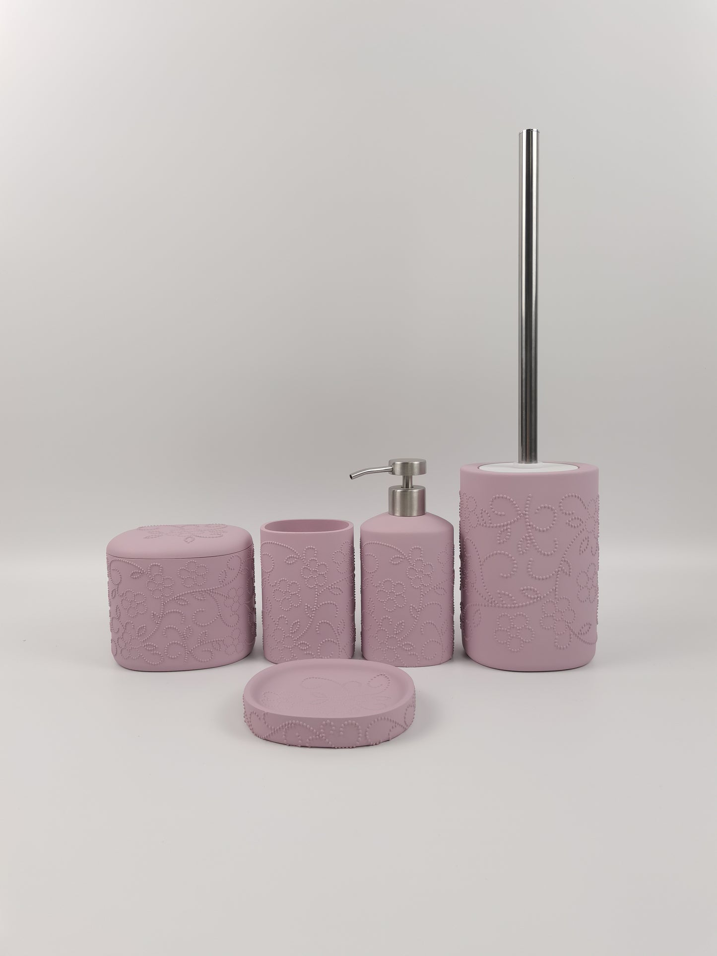 Healing macaron color bathroom set】resin material soft mist texture bathroom storage good mood