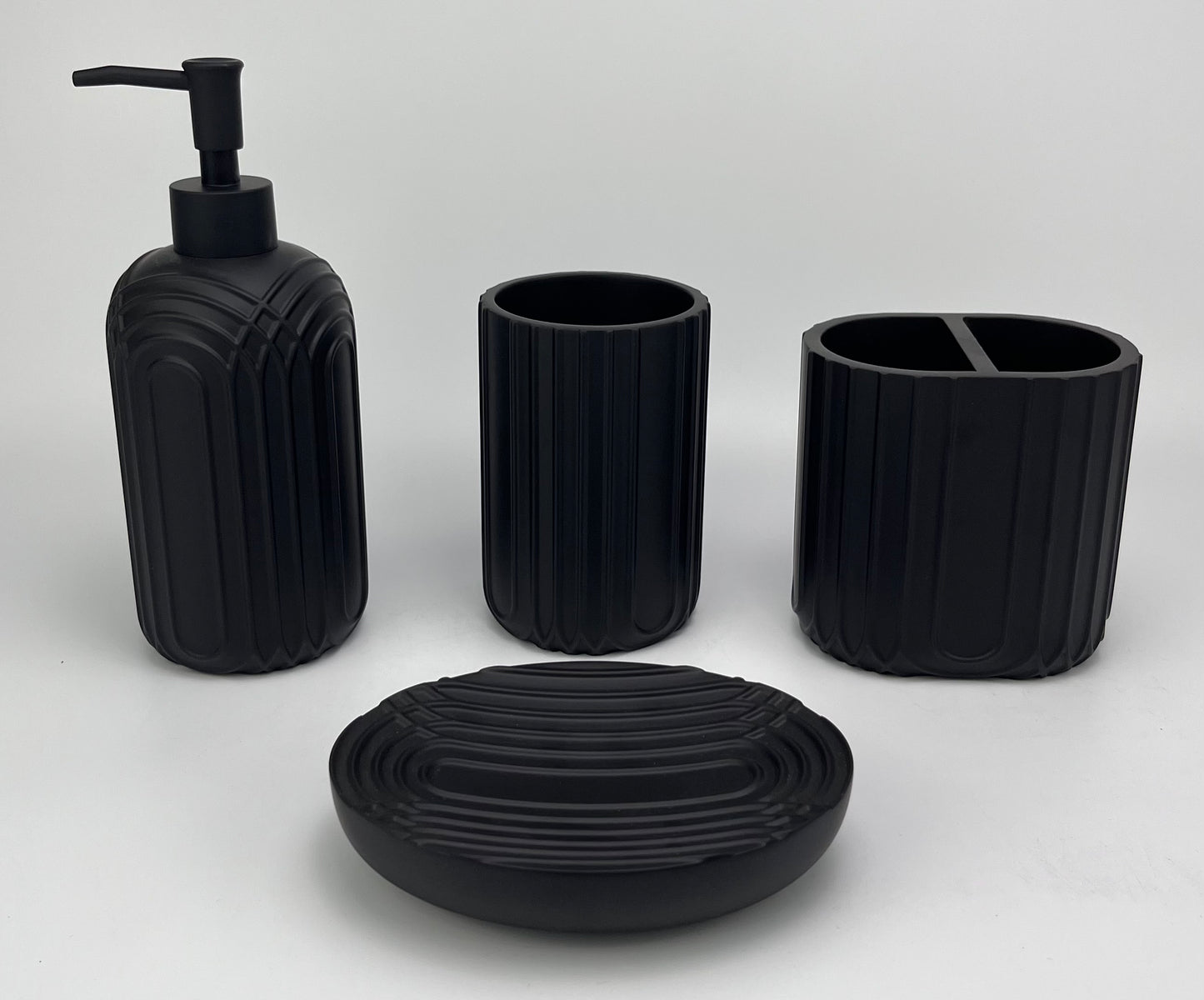 Racing Carbon Fiber Black】Ultra-Lightweight Non-Slip Bathroom Kit